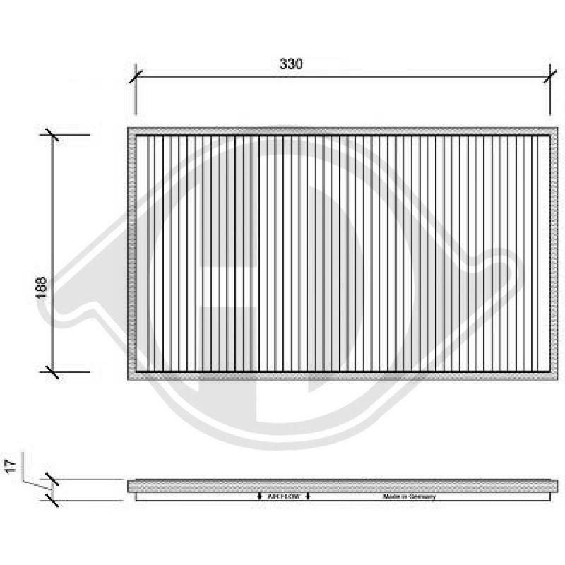 DIEDERICHS DCI1002 Filtro, aire habitáculo - 1