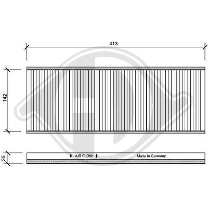 DIEDERICHS DCI1004 Filtro, aire habitáculo - 1