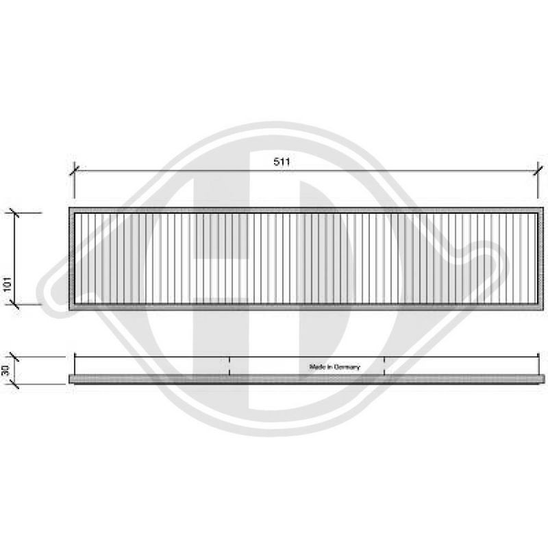DIEDERICHS DCI1007 Filtro, aire habitáculo - 1