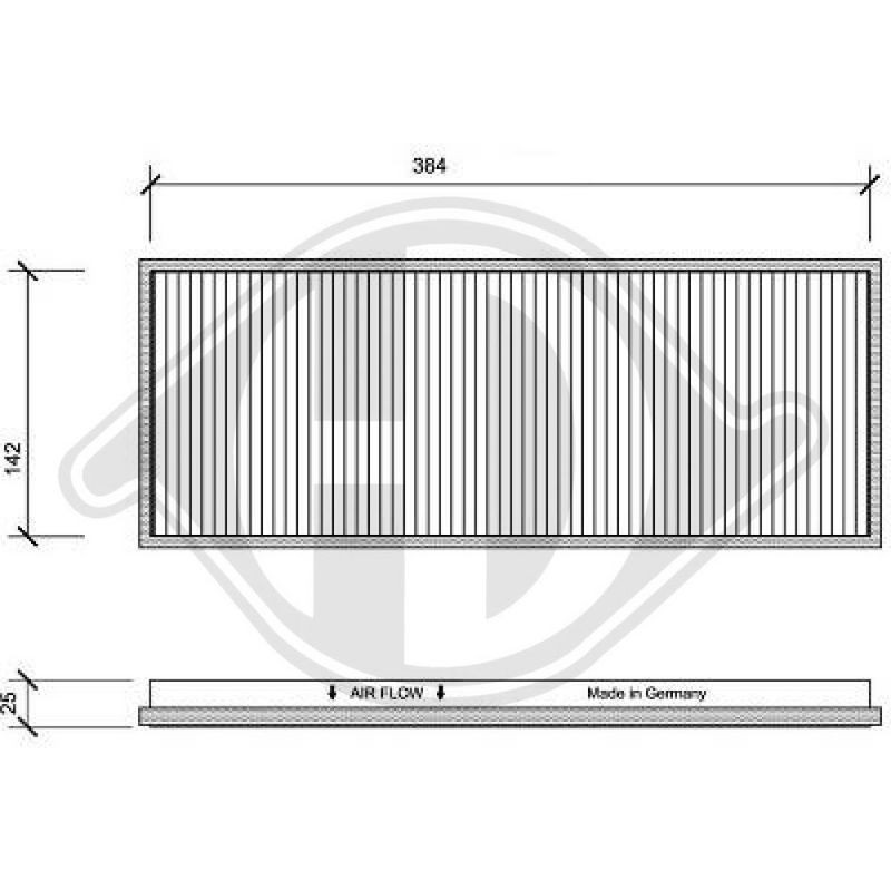 DIEDERICHS DCI1009 Filtro, aire habitáculo - 1