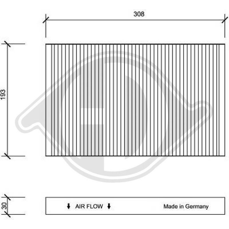 DIEDERICHS DCI1029 Filtro, aire habitáculo - 1