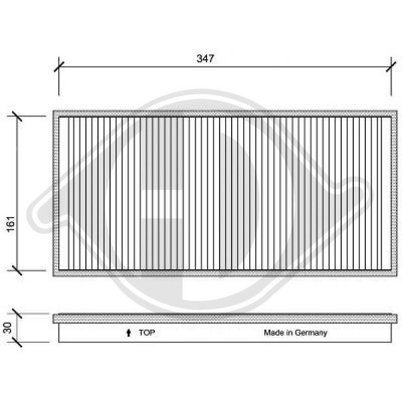 DIEDERICHS DCI1041 Filtro, aire habitáculo - 1