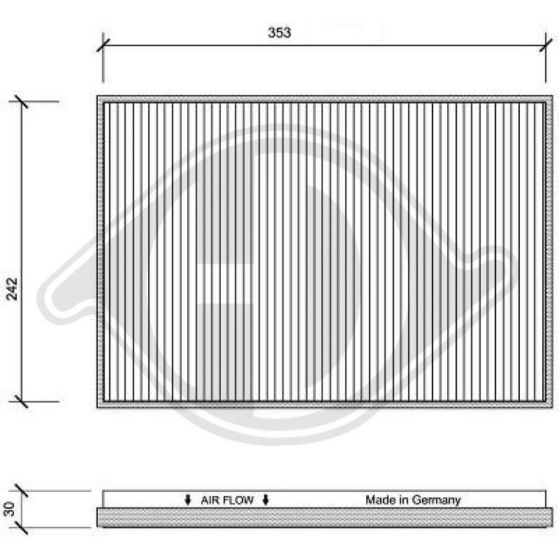 DIEDERICHS DCI1046 Filtro, aire habitáculo - 1