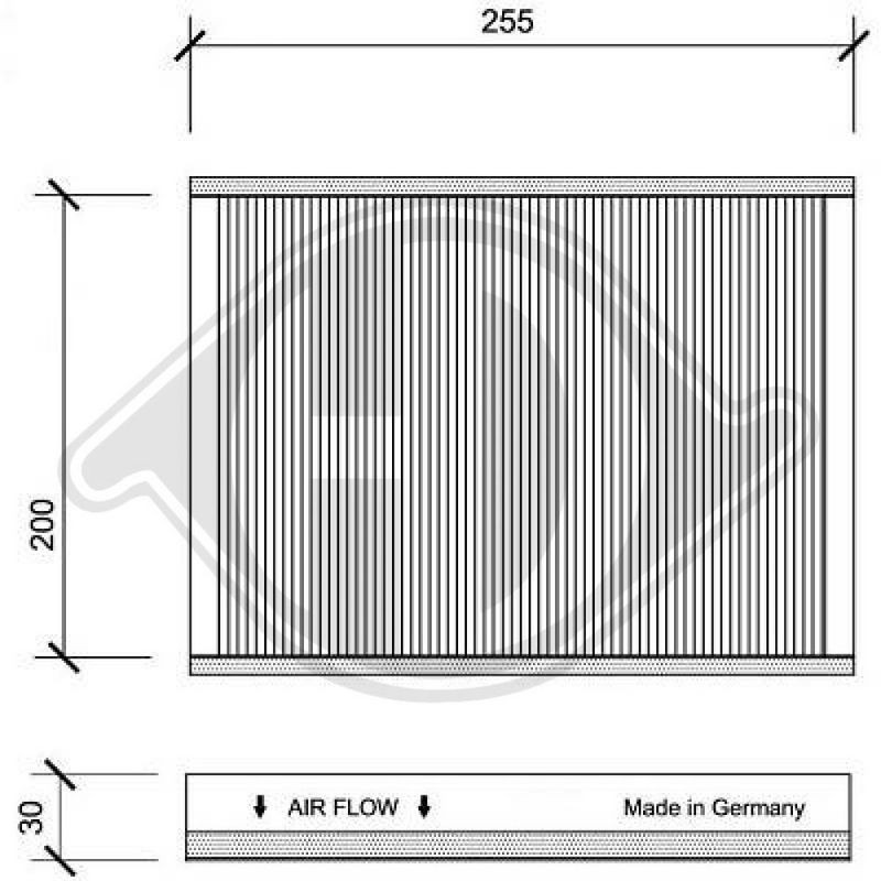DIEDERICHS DCI1062 Filtro, aire habitáculo - 1