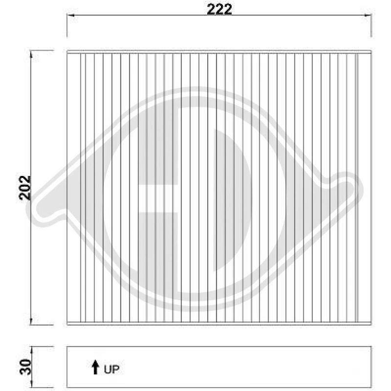 DIEDERICHS DCI1064 Filtro, aire habitáculo - 1