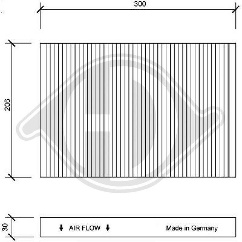 DIEDERICHS DCI1071 Filtro, aire habitáculo - 1