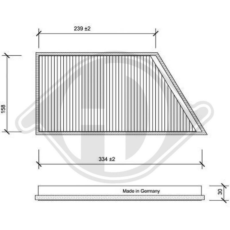 DIEDERICHS DCI1072 Filtro, aire habitáculo - 1