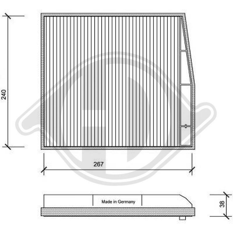 DIEDERICHS DCI1078 Filtro, aire habitáculo - 1