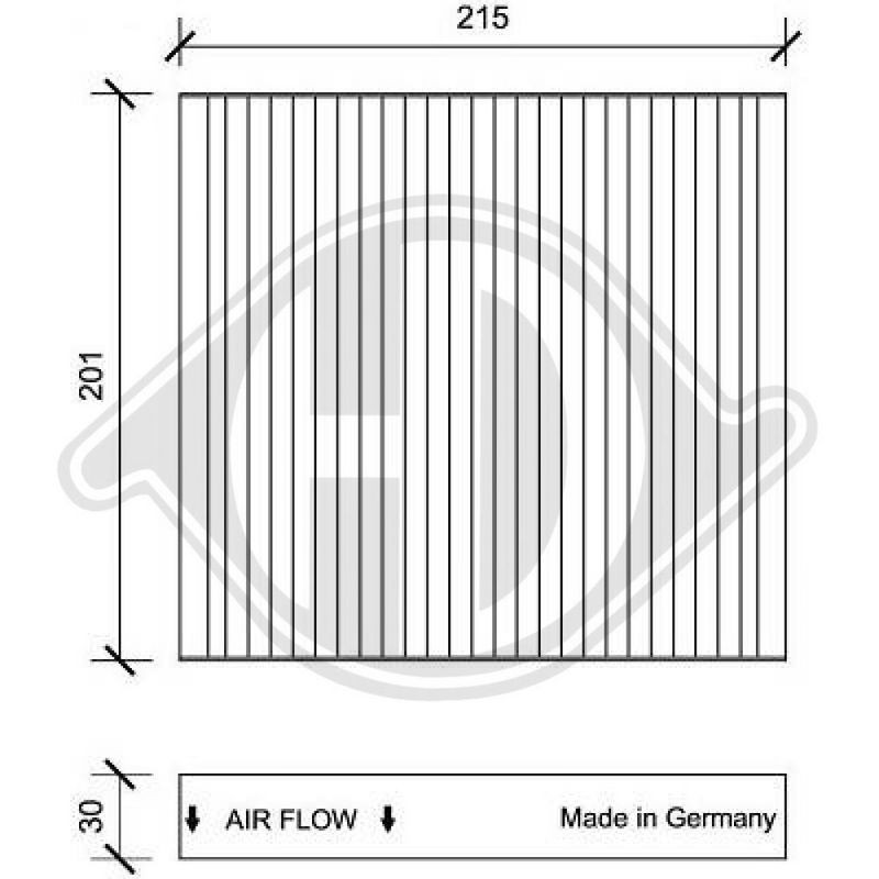 DIEDERICHS DCI1109 Filtro, aire habitáculo - 1