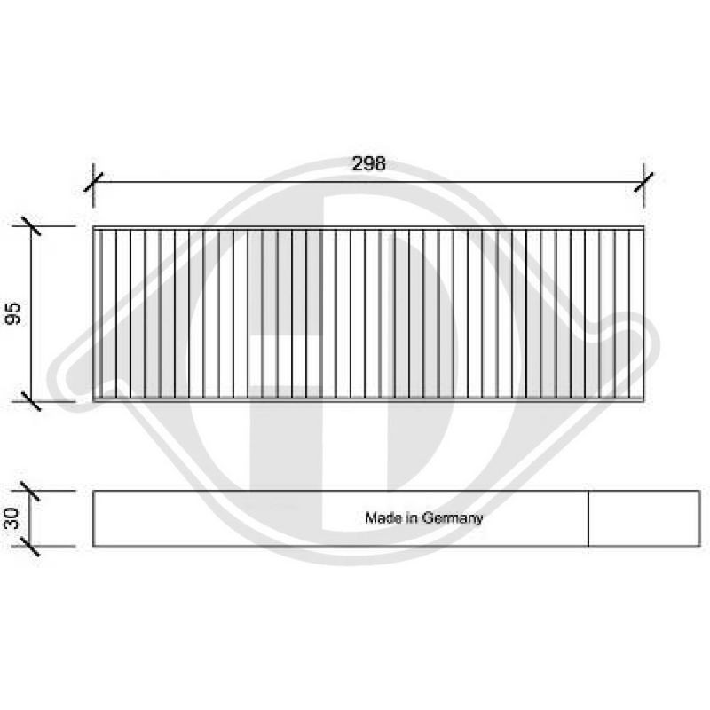 DIEDERICHS DCI1192S Filtro, aire habitáculo - 1