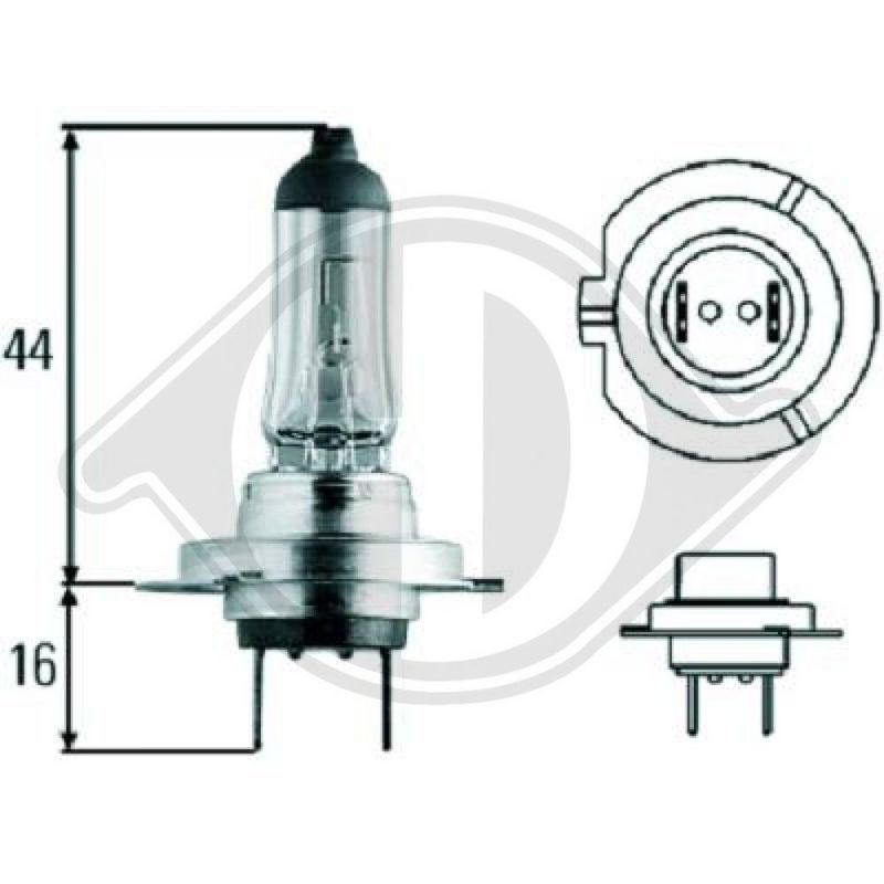 DIEDERICHS LID10018 Lámpara, faro de carretera