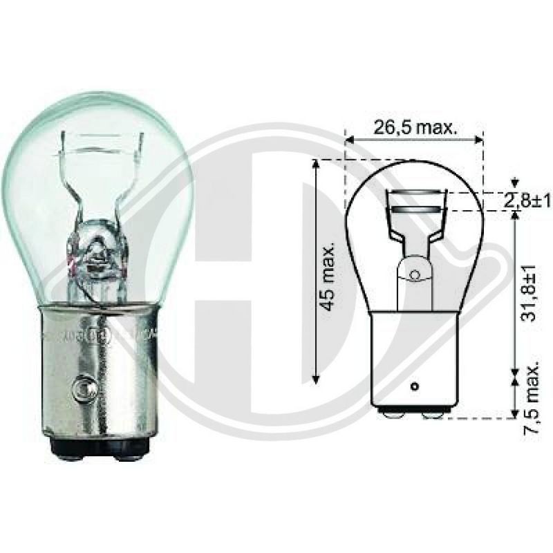 DIEDERICHS LID10056 Lámpara, luces intermitentes/posición - 1