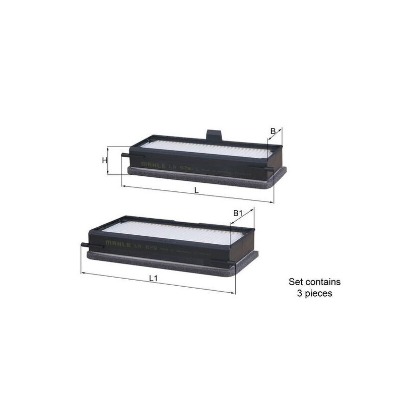 MAHLE LA 679/S Filtro, aire habitáculo