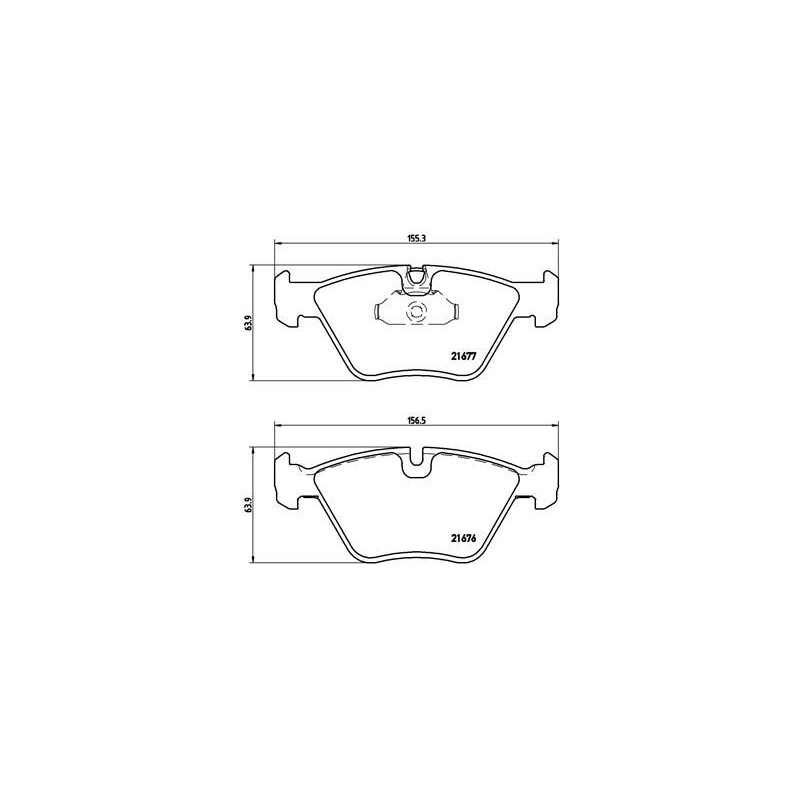 BREMBO P 06 022 Juego de pastillas de freno