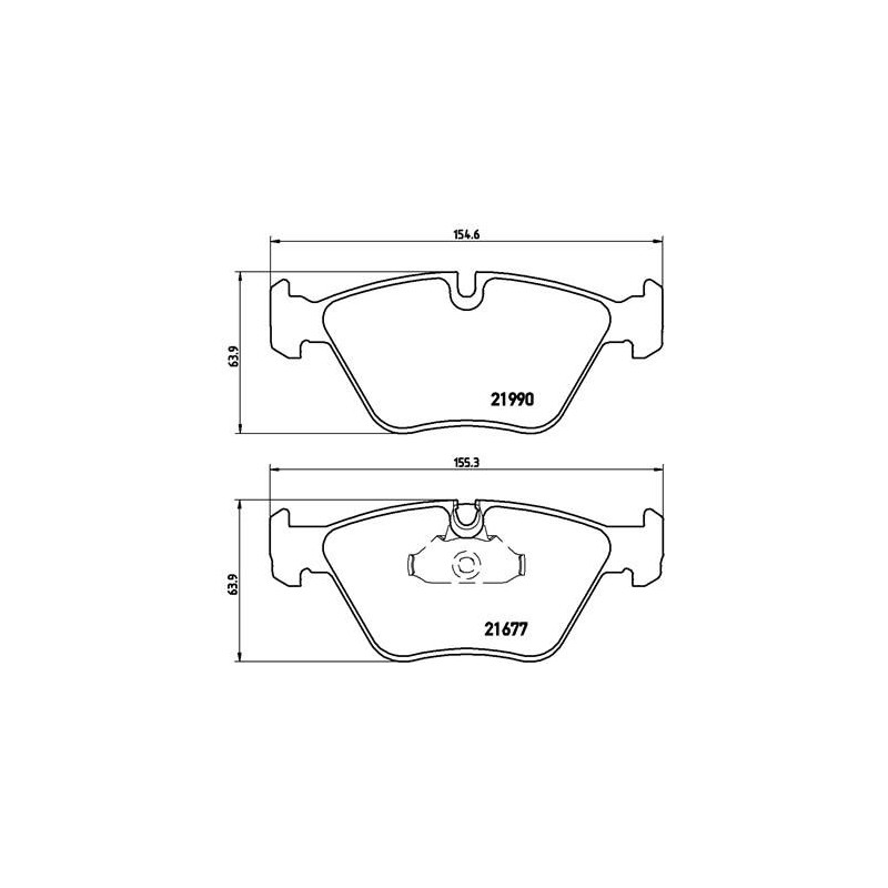 BREMBO P 06 065 Juego de pastillas de freno