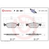 BREMBO P 23 081 Juego de pastillas de freno