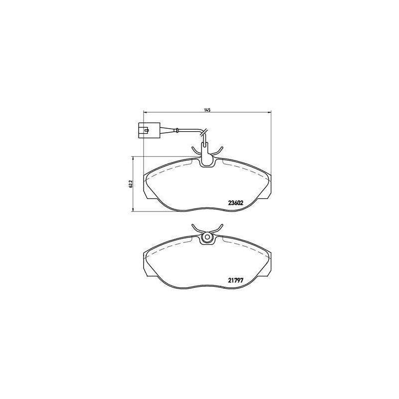 BREMBO P 23 083 Juego de pastillas de freno