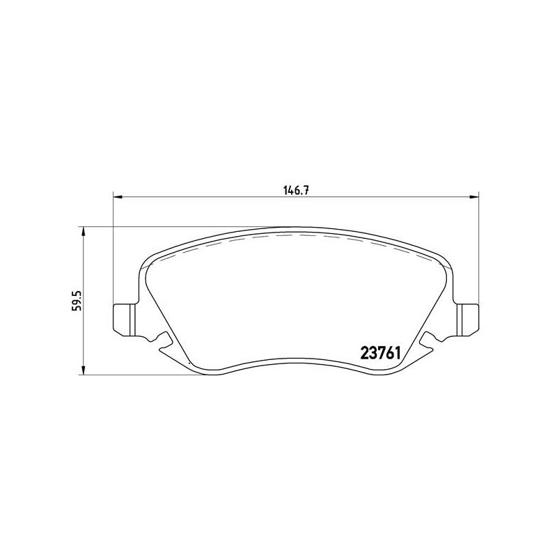 BREMBO P 23 088 Juego de pastillas de freno