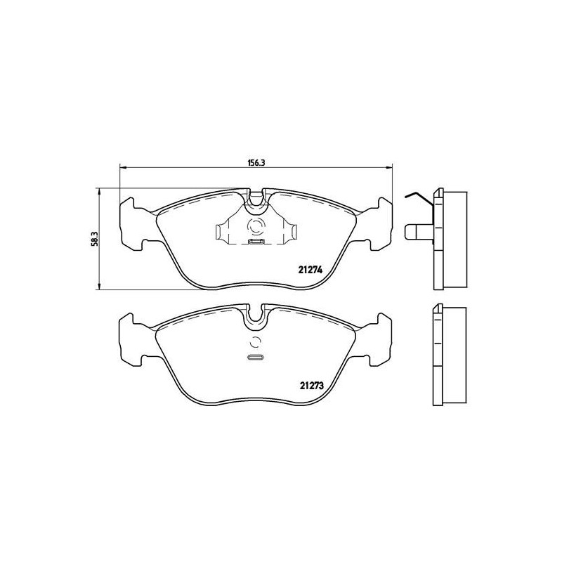 BREMBO P 86 013 Juego de pastillas de freno