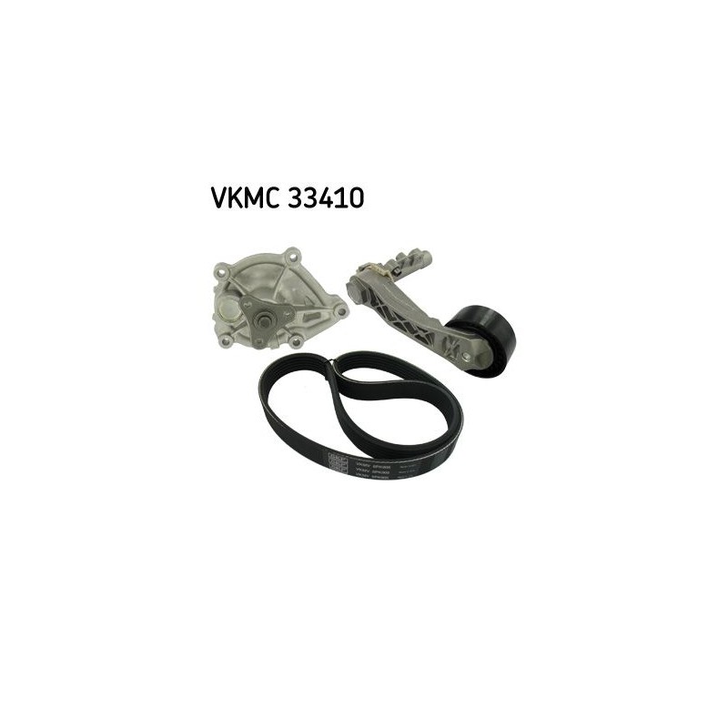 SKF VKMC 33410 Bomba de agua + kit de correa poli V