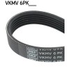 SKF VKMV 6PK1590 Correa trapecial poli V