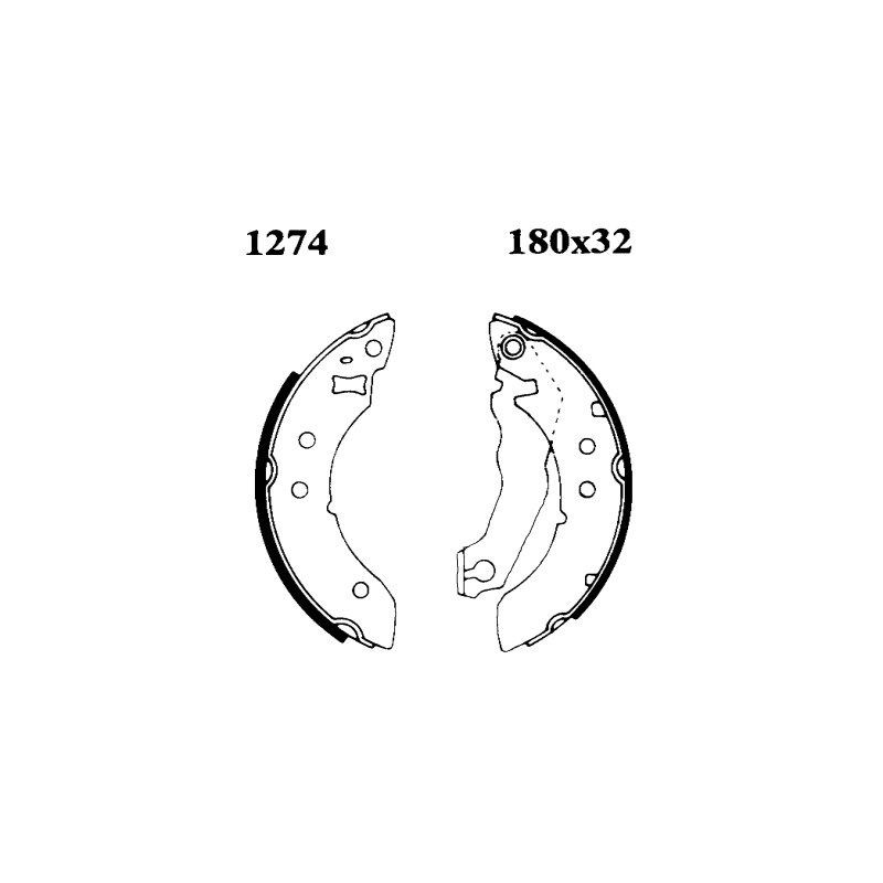 BSF 6072 Bremsensatz, Trommelbremse