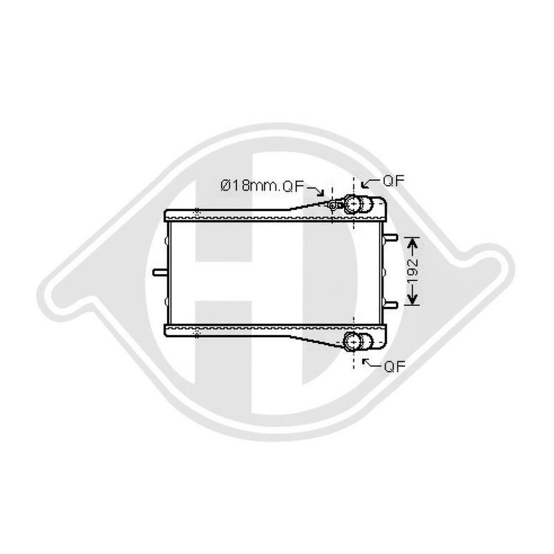 DIEDERICHS DCM3553 Radiador, refrigeración del motor - 1