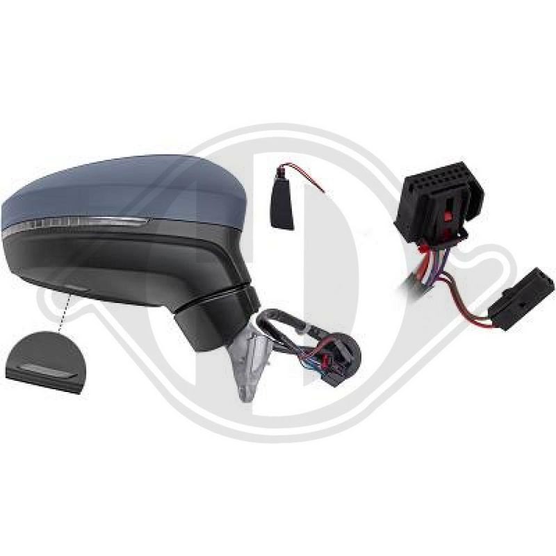 DIEDERICHS 2256524 Retrovisor exterior - 1