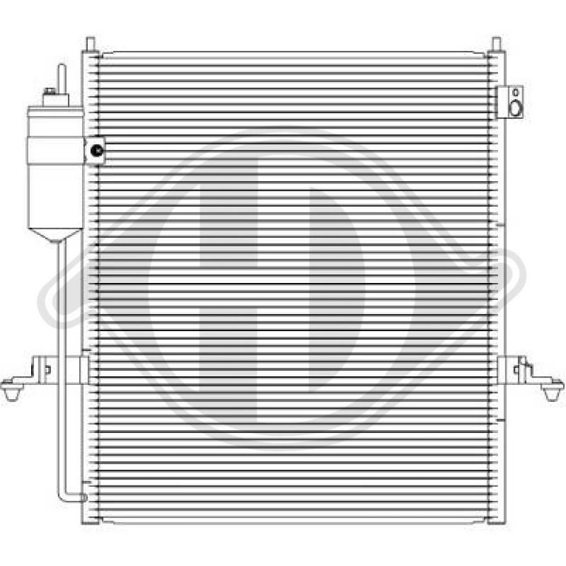 DIEDERICHS DCC1715 Condensador, aire acondicionado - 1