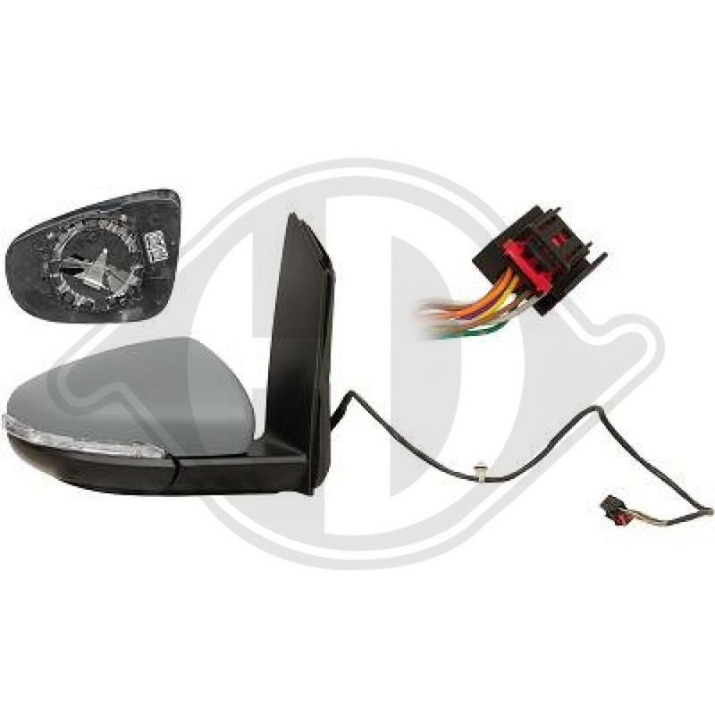 DIEDERICHS 2296124 Retrovisor exterior derecha