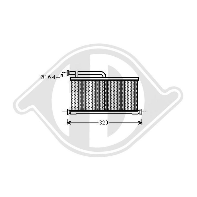 DIEDERICHS DCM1023 Radiador de calefacción