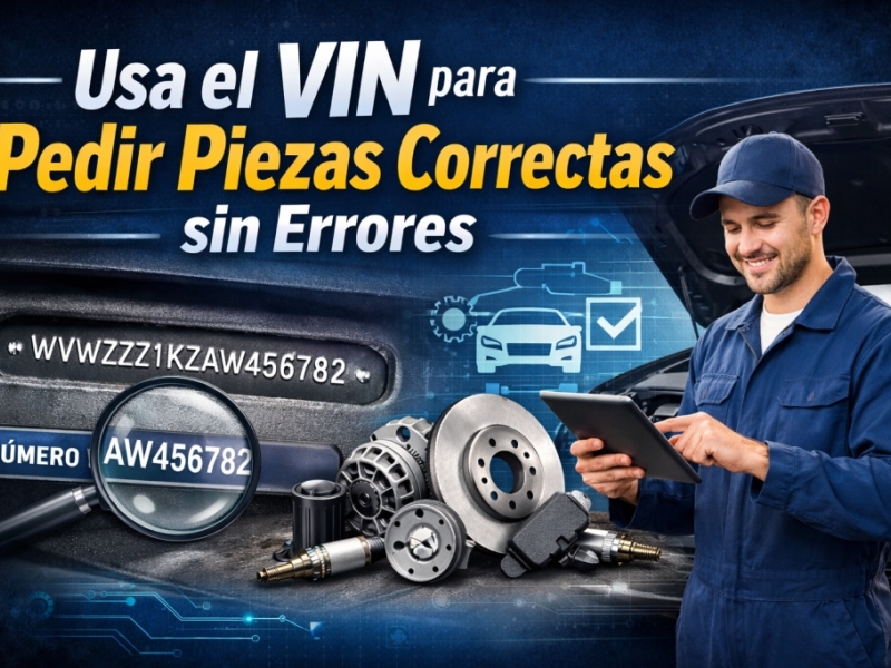 Usa el VIN para Pedir Piezas Correctas sin Errores